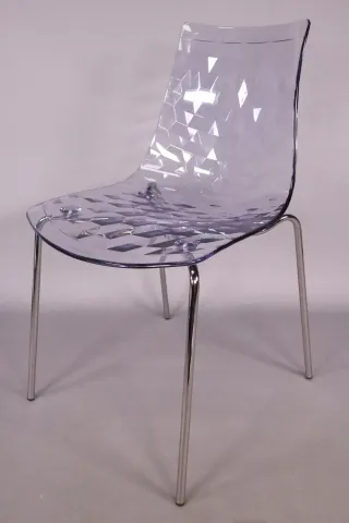 Calligaris Stapelstuhl <ICE> transparent hellblau NEU, Lagerspuren möglich - Bild 1