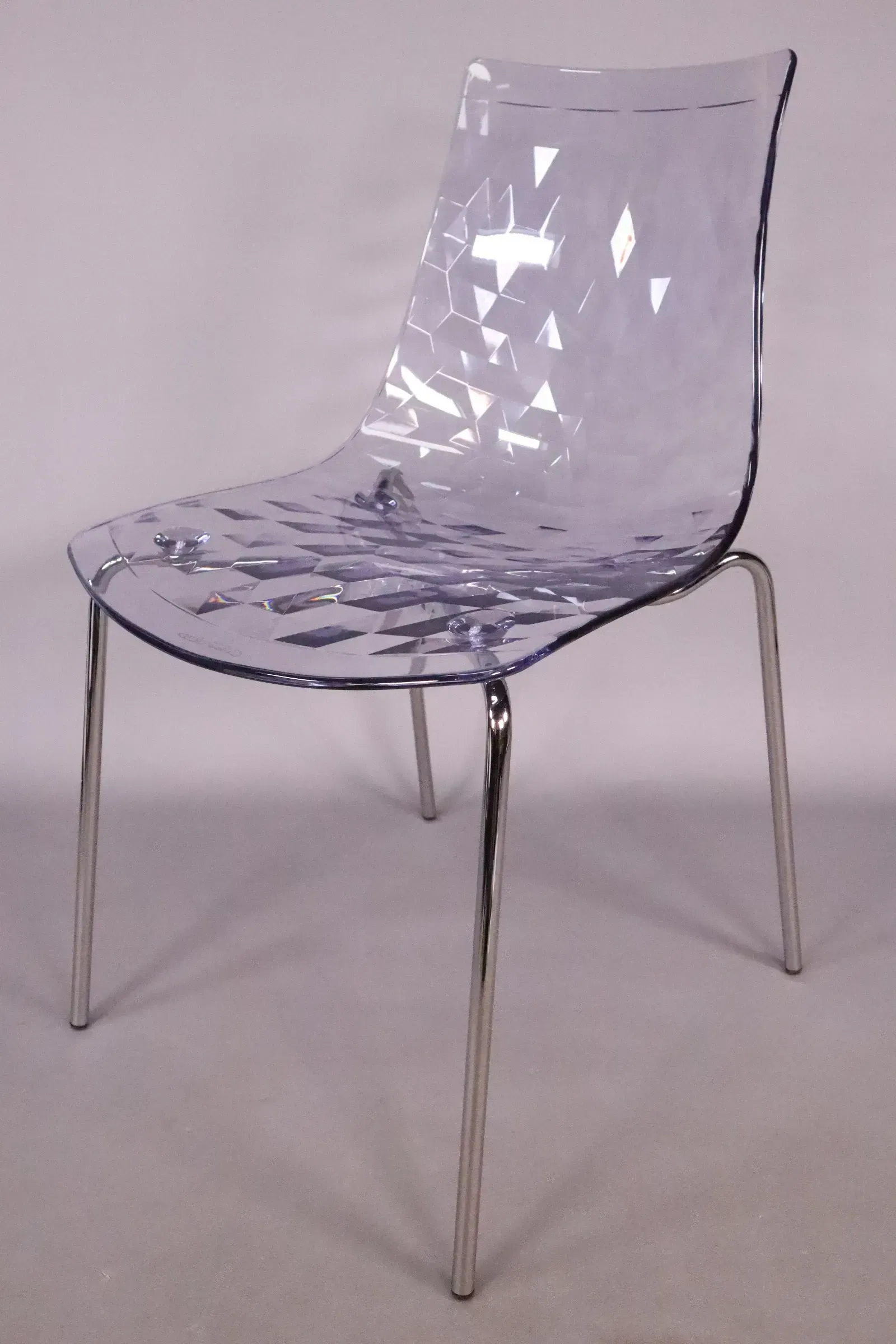 Calligaris Stapelstuhl <ICE> transparent hellblau NEU, Lagerspuren möglich - Bild 1