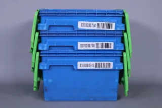 CurTec Kunststoffverteilerbox mit Faltdeckel 5121 blau 40x30x25cm gebraucht - Bild 15