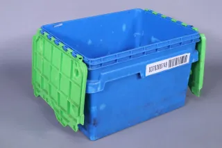 CurTec Kunststoffverteilerbox mit Faltdeckel 5121 blau 40x30x25cm gebraucht - Bild 6