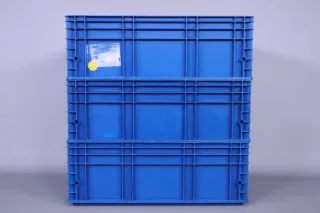 RL-KLT 6213 Kunststoffbox blau 40-6213 60x40x21,3cm stapelbar gebraucht labelfähig - Bild 13
