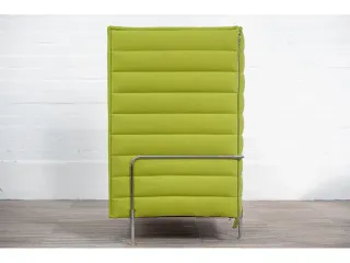 VITRA Alcove Highback Sofa Stoff Grün chrom 2-Sitzer H:138cm B:160cm T:85cm - Bild 3