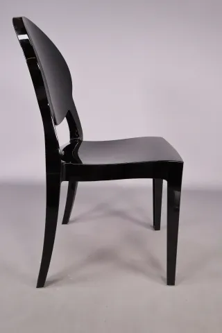 Scab Stapelstuhl IGLOO CHAIR schwarz hochglanz Modell:2357 380 NEU evtl Lagerspuren - Bild 3