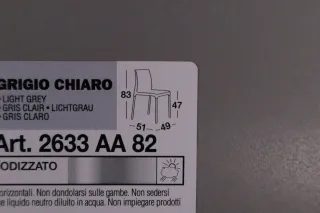 Scab Stapelstuhl Chloe Chair hellgrau Modell:2633AA82 NEU evtl Lagerspuren - Bild 8