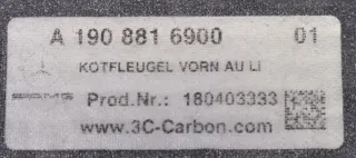 Mercedes-AMG GT4 Kotflügel links rechts silber A1908808501 A1908808601 NEU - Bild 6