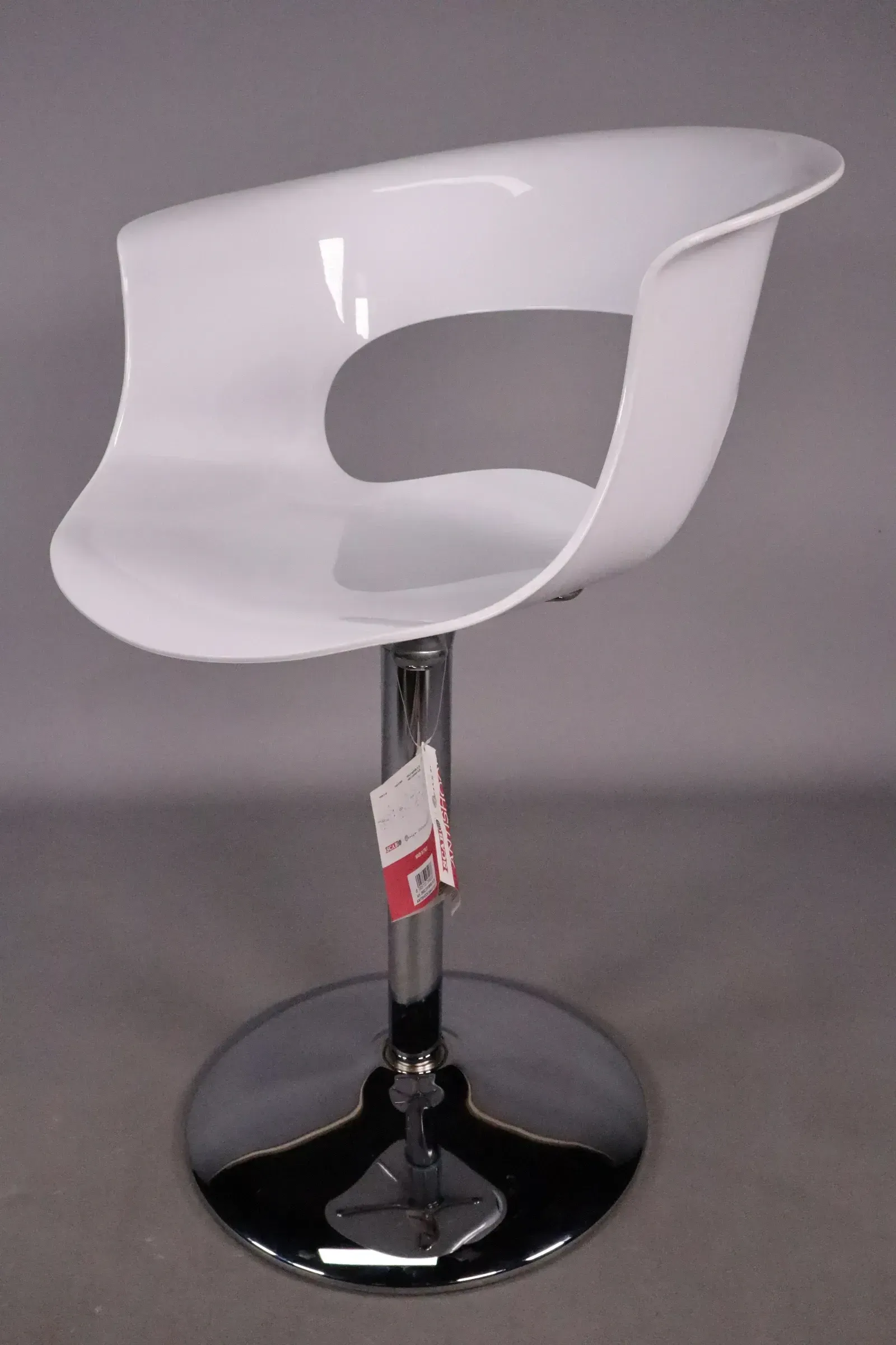 Scab Stuhl Miss B UP mit Armlehnen weiß/chrom Modell:2692.310 NEU Lagerspuren - Bild 1