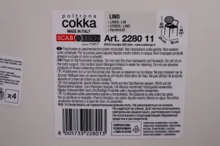 Scab Stapelstuhl Cokka mit Armlehnen Leinen Modell:228011 NEU evtl Lagerspuren - Bild 7