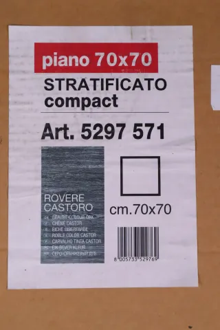 Scab Tischplatte Stratificato compact 70x70cm Eiche Modell:5297571 NEU - Bild 9