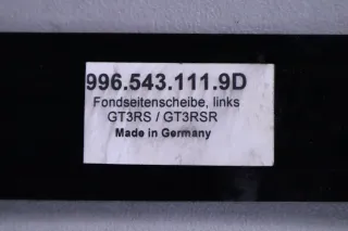 Porsche 996 GT3RS RSR Fondseitenscheibe links 9965431119D Gebraucht Motorsportteil  Selten - Bild 10
