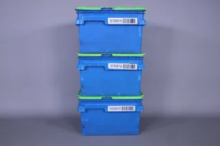 CurTec Kunststoffverteilerbox mit Faltdeckel 5121 blau 40x30x25cm gebraucht - Bild 14