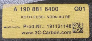 Mercedes-AMG GTR Pro Kotflügel rechts Carbon A19088048019133 A1908816400 NEU - Bild 15