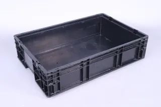 RL-KLT 6147 ÊSD Kunststoffbox schwarz bekuplast 01079 60x40x14,7cm stapelbar - Bild 2