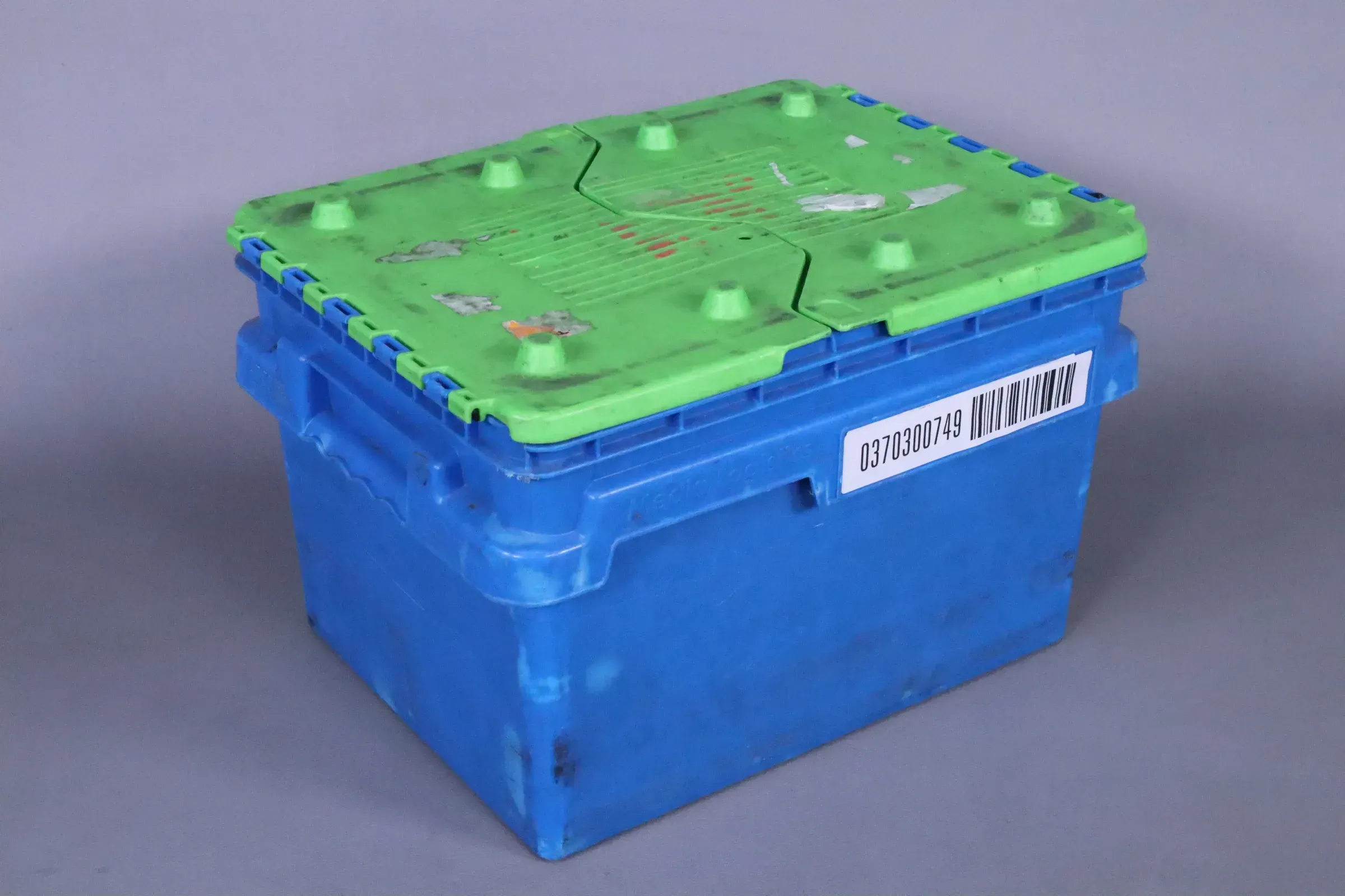 CurTec Kunststoffverteilerbox mit Faltdeckel 5121 blau 40x30x25cm gebraucht - Bild 1