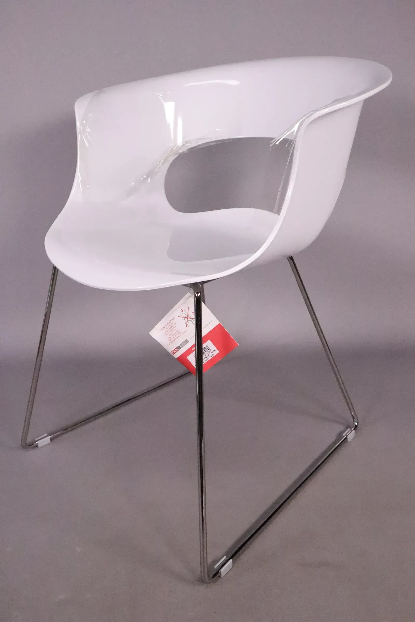 Scab Stuhl Miss B Schlittenstuhl weiß Modell:2691 310 NEU evtl. Lagerspuren - Bild 1