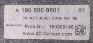 Mercedes-AMG GT4 Kotflügel rechts silber Carbon A1908817000 A1908808601 NEU - Bild 7