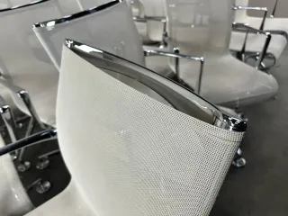 Bürodrehstul Konferenzstuhl ALIAS weiss chrom wie Vitra Eames Chair Gebraucht - Bild 15