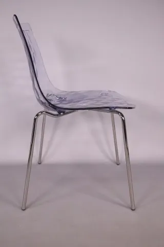 Calligaris Stapelstuhl <ICE> transparent hellblau NEU, Lagerspuren möglich - Bild 3
