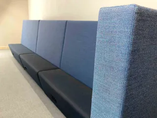 DRISAG Ply Zugbank blau 10-Sitzer mit Steckdosen Länge 510cm gebraucht - Bild 15