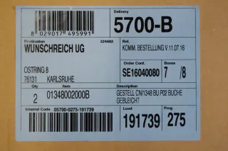 Holzstuhlgestell Basis Farbe: helles Holz Ersatzteil NEU mit Lagerspuren - Bild 14