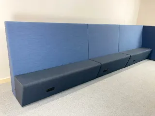 DRISAG Ply Zugbank blau 10-Sitzer mit Steckdosen Länge 510cm gebraucht - Bild 5