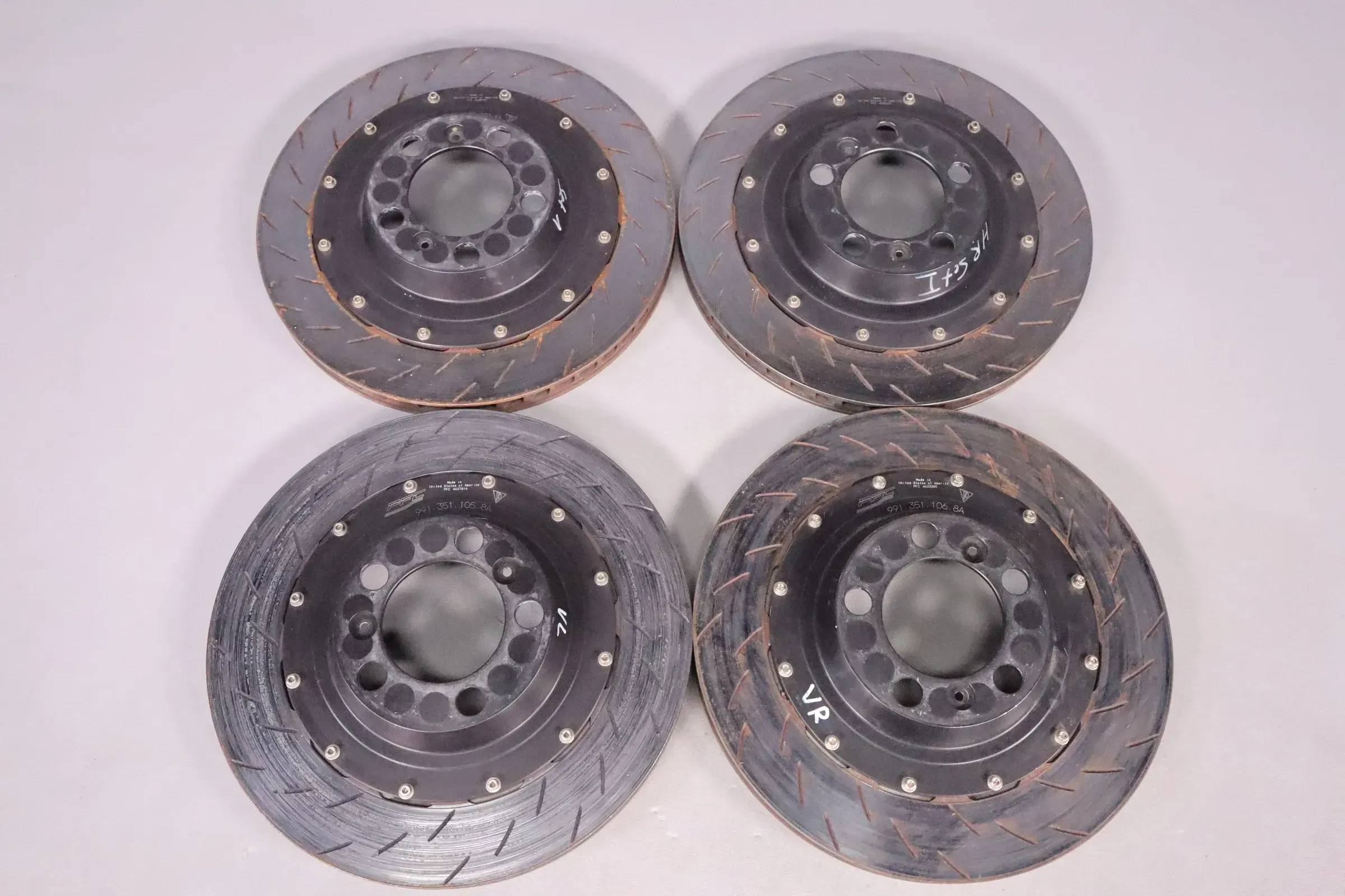 Porsche 991 GT3 Cup Bremsscheibensatz komplett vorne hinten PFC 9913511058A usw. - Bild 1