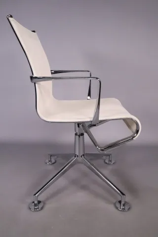 Bürodrehstul Konferenzstuhl ALIAS weiss chrom wie Vitra Eames Chair Gebraucht - Bild 3