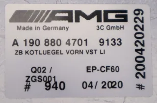 Mercedes-AMG GTR Pro Kotflügel links  Carbon A19088047019133 A1908816300 NEU - Bild 12