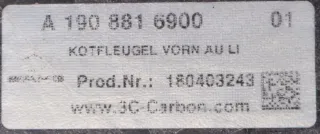 Mercedes-AMG GT4 Kotflügel links Carbon A1908816900 A1908808501 NEU Lagerspuren - Bild 13