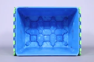 CurTec Kunststoffverteilerbox mit Faltdeckel 5121 blau 40x30x25cm gebraucht - Bild 8