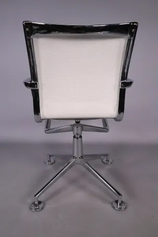 Bürodrehstul Konferenzstuhl ALIAS weiss chrom wie Vitra Eames Chair Gebraucht - Bild 4