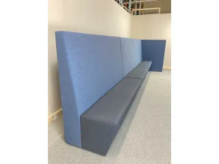 DRISAG Ply Zugbank blau 10-Sitzer mit Steckdosen Länge 510cm gebraucht - Bild 6