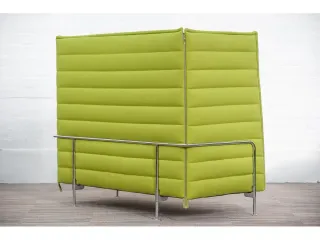 VITRA Alcove Highback Sofa Stoff Grün chrom 2-Sitzer H:138cm B:160cm T:85cm - Bild 5