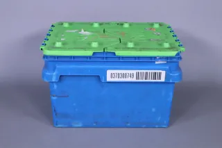 CurTec Kunststoffverteilerbox mit Faltdeckel 5121 blau 40x30x25cm gebraucht - Bild 4