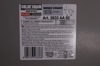 Scab Stapelstuhl Chloe Chair hellgrau Modell:2633AA82 NEU evtl Lagerspuren - Bild 7