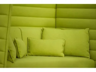 VITRA Alcove Highback Sofa Stoff Grün chrom 2-Sitzer H:138cm B:160cm T:85cm - Bild 19