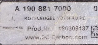 Mercedes-AMG GT4 Kotflügel links rechts Carbon A1908808501 A1908808601 NEU Lagerspuren - Bild 10