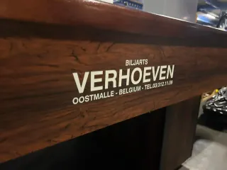 Verhoeven Karambolage Billardtisch 200×100cm Schiefer Filz Mahagoni-Optik - Bild 7