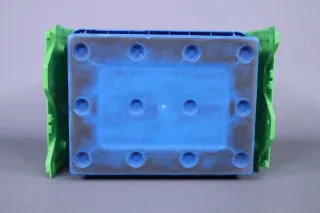 CurTec Kunststoffverteilerbox mit Faltdeckel 5121 blau 40x30x25cm gebraucht - Bild 9