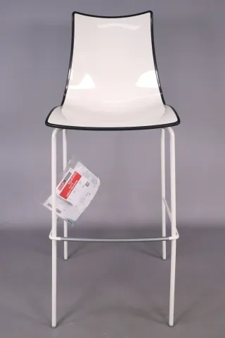 Scab Barhocker Wave Zebra bicolore H:80cm weiss/anthrazit Modell:2560VB214 NEU - Bild 2