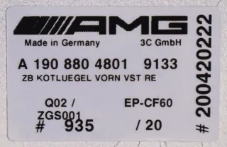 Mercedes-AMG GTR Pro Kotflügel rechts Carbon A19088048019133 A1908816400 NEU - Bild 14