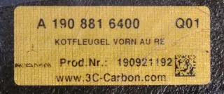 Mercedes-AMG GTR Pro Kotflügel rechts Carbon A19088048017245 A1908816400 NEU - Bild 12