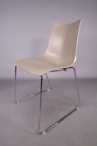 Scab Schlittenststuhl Zebra Tecnopolimero taupe Modell:261815 NEU Lagerspuren - Bild 1