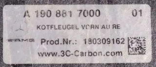 Mercedes-AMG GT4 Kotflügel rechts silber Carbon A1908817000 A1908808601 NEU - Bild 8