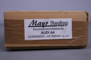 Audi A4 Kennzeichenblende Chrom für Singleframe Grill GOMA8002 Mayr Tuning mit Sensor NEU - Bild 11