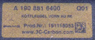 Mercedes AMG GTR Pro Kotflügel rechts defekt Carbon A1908816400 - Bild 14