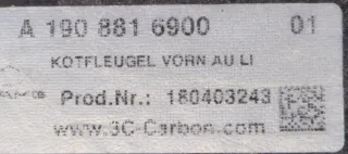 Mercedes-AMG GT4 Kotflügel links rechts Carbon A1908808501 A1908808601 NEU Lagerspuren - Bild 6